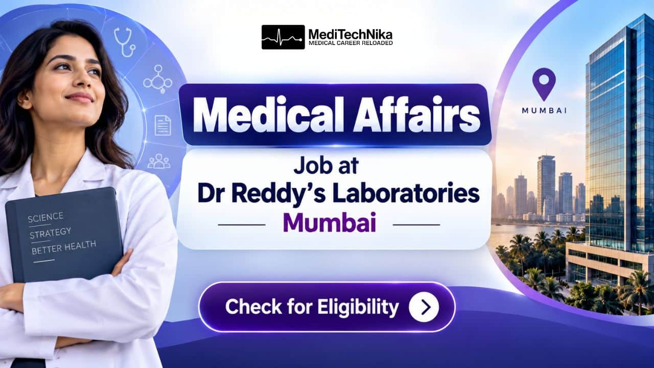 Medical Affairs Job at Dr Reddy's Laboratories Apply for a Healthcare Leadership Position! Medical Affairs Job at Dr Reddy's Laboratories. Apply for the Medical Affairs Team Lead Position at Dr Reddy's in Mumbai.