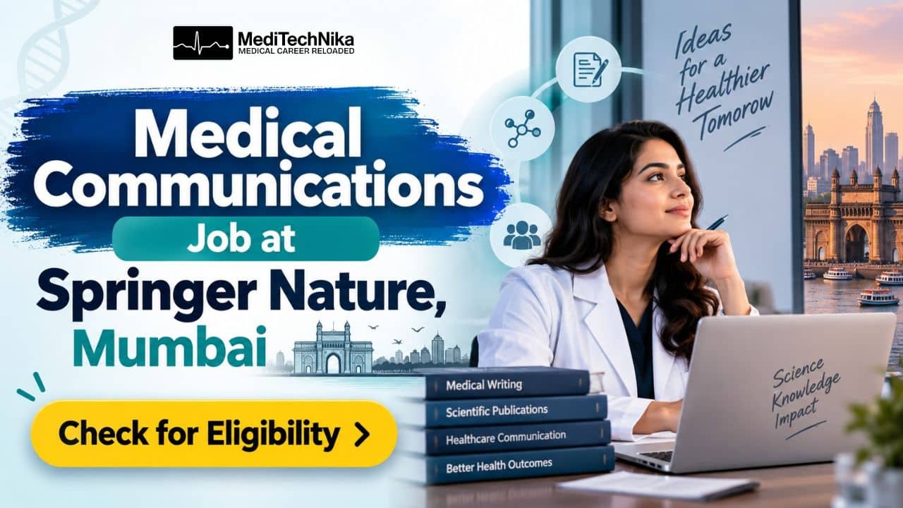 Medical Communications Job at Springer Nature, Mumbai MBBSMD Professionals Apply Now! Medical Communications Job in Mumbai. MBBS/MD Candidates can apply for the Scientific Services Manager Role at Springer Nature.