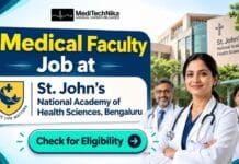 Medical Faculty Job at St. John’s National Academy of Health Sciences, Bengaluru | MD Pharmacology Apply Now! Medical Faculty Job at St. John's National Academy of Health Science. Apply for the Medical Faculty Jobs in Bengaluru.