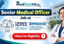 Senior Medical Officer at ICMR-RMNIHR / BSACS Patna | HIV/AIDS ART Centre | Walk-in 8 Sep | Earn Rs 90,000/- Senior Medical Officer Job at ICMR-RMNIHR Patna: eligibility, Rs 90,000 pay, HIV/AIDS ART Centre roles and 8 September 2026 walk-in details.