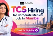 TCS Hiring for Corporate Medical Job in Mumbai | MBBS/MD Professionals Apply Now! Corporate Medical Job at TCS. MBBS/MD can apply for the Corporate Medical Jobs in Mumbai. Apply for Aggregate Physician Role at TCS.