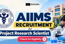 AIIMS Recruitment for Project Research Scientist | Medical Candidates Apply Now AIIMS Project Research Scientist role at AIIMS New Delhi: MDS Oral Pathology candidates can apply by 25 October 2026 for ₹1.04 lakh/month.