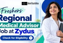 Freshers Regional Medical Advisor Job at Zydus | MBBS Graduates Eligible Regional Medical Advisor Job at Zydus in Mumbai: MBBS, MD, BDS and MDS professionals can explore this Medical Affairs opportunity.