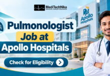 Pulmonologist Job at Apollo Hospitals | MBBS Graduates Eligible Explore the Pulmonologist Job at Apollo Hospitals in Raurkela. Eligible MD/DNB Respiratory Medicine specialists can apply online today.