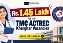 Rs. 1.45 Lakh for the TMC ACTREC Kharghar Vacancies | Apply for Resident Job! ACTREC Kharghar vacancies: Apply for Senior Resident Anaesthesiology at TMC, Navi Mumbai. MD/DNB required; pay up to Rs 1,45,530 monthly.