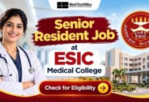 Senior Resident Job at ESIC Medical College | MBBS Candidates Eligible | Walk-In Interview ESIC Senior Resident Jobs